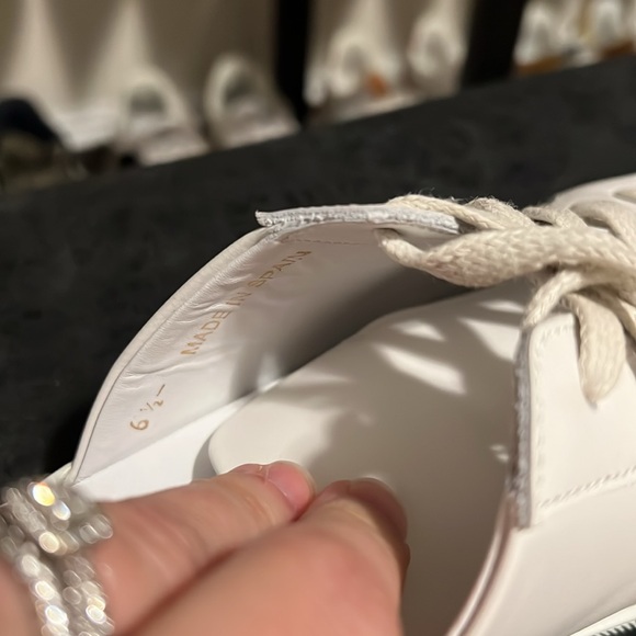Freda Salvador EDA D'ORSAY SNEAKER In White Leather, 6.5 - Picture 8 of 13
